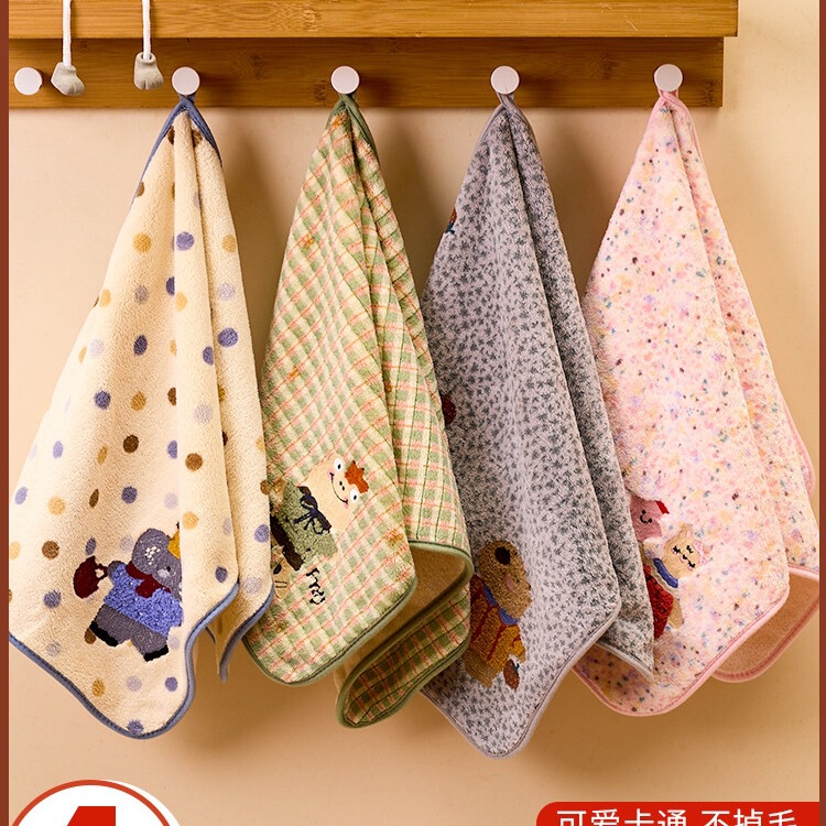 Cute Thickened Towel for Women, Face Wash Towel, More Absorbent Than Pure Cotton, Does Not Shed Lint, New Style Couple's Hand Towel, for Wiping Hair, for Children