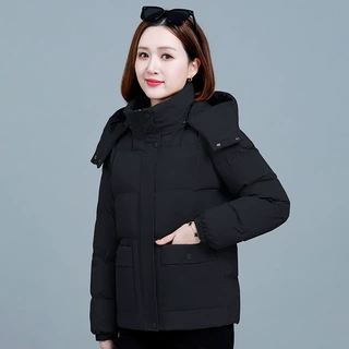棉袄女士2025冬季新款中年短款棉衣妈妈时尚洋气保暖棉服外套女款
