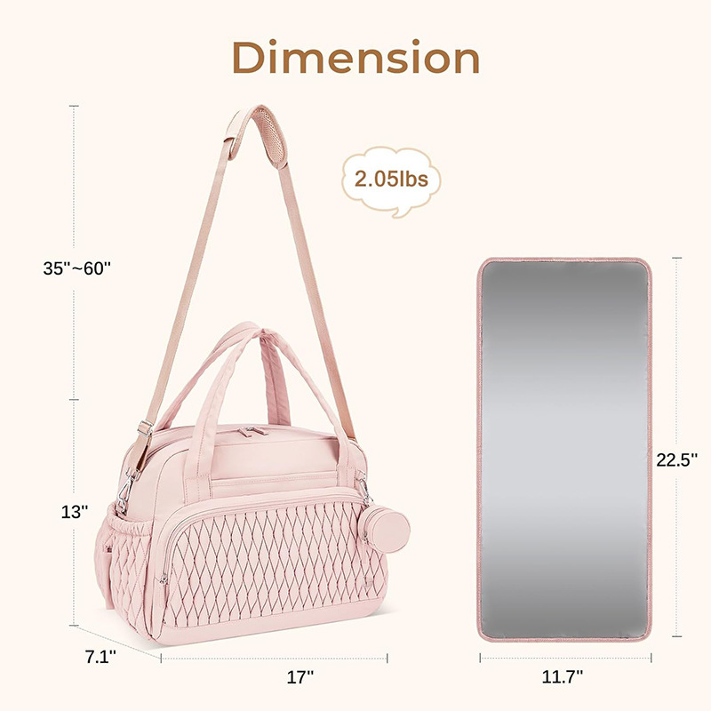 Nuevo bolso de pañales bolso de mano bolso de mamá bolso de pañales de viaje bolso de mensajero bolso de pañales de bebé con caja de chupete