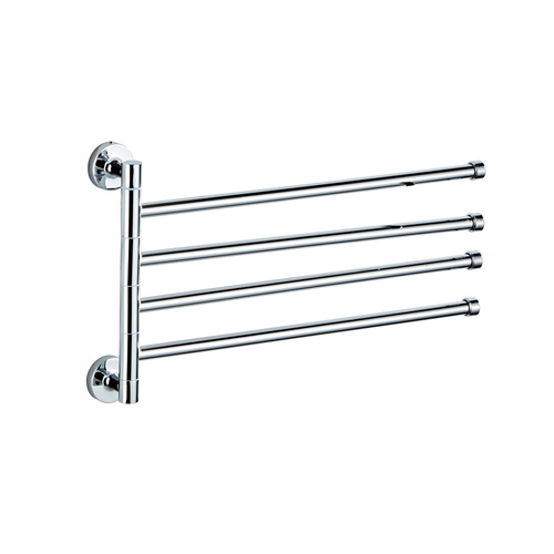 Wholesale bathroom hardware stainless steel towel rack factory direct sales rotating movable towel bar bath towel rack bathroom pendant