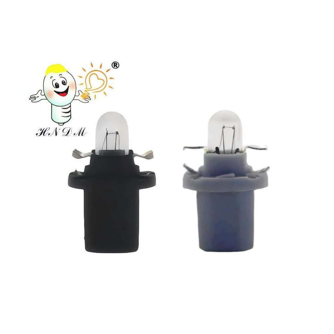 Автомобильная лампа T5 12V/24V B8.5D BAX10D автомобильный приборный светильник индикатор центральной консоли