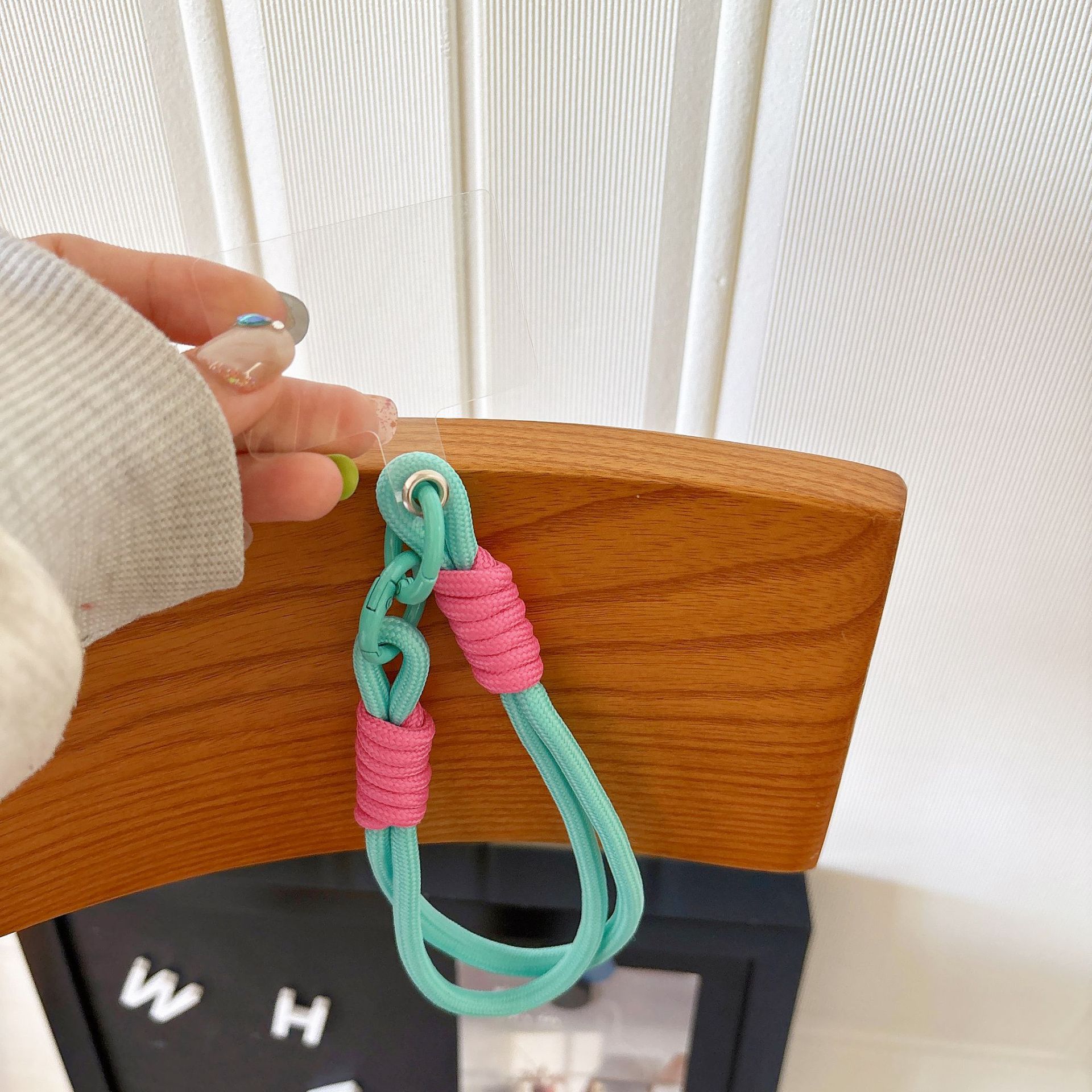 더블링[팔찌-라이트그린핑크] + 투명사각개스킷