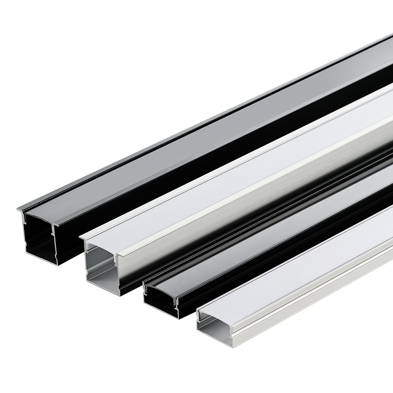 Luminaria lineal LED empotrable en forma de U, perfil de aluminio de alta luminosidad para interiores