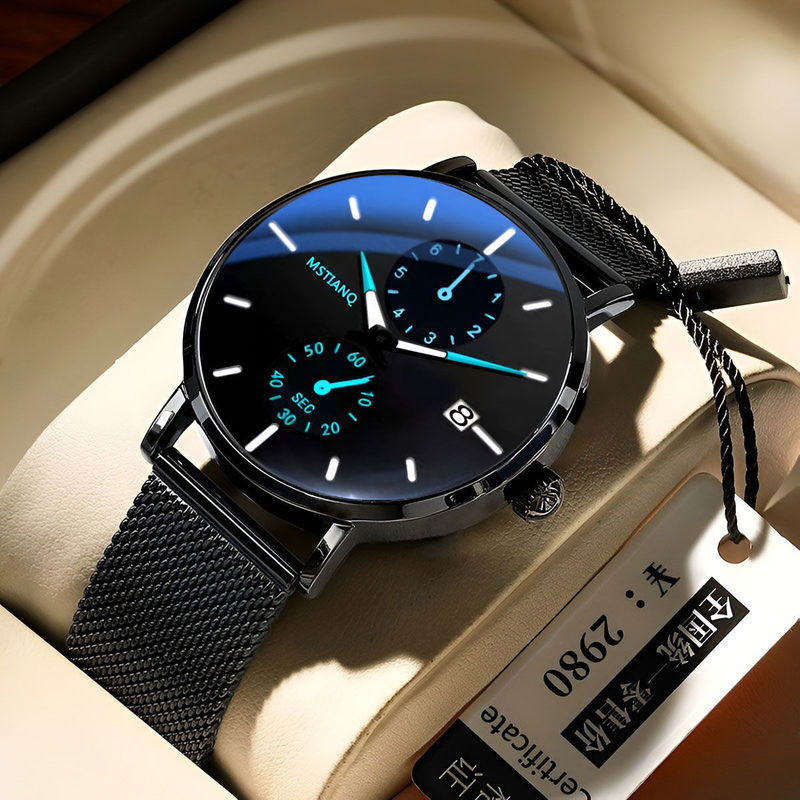 2022 New Watch Men's Fully Automatic Non-Mechanical Men's Watch Waterproof Calendar Casual Business Quartz Men's Wrist