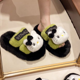 �ɐ�kitty�P��؈ëë��ЬŮ���⴩ 2024�ﶬ���¿�����������Ь