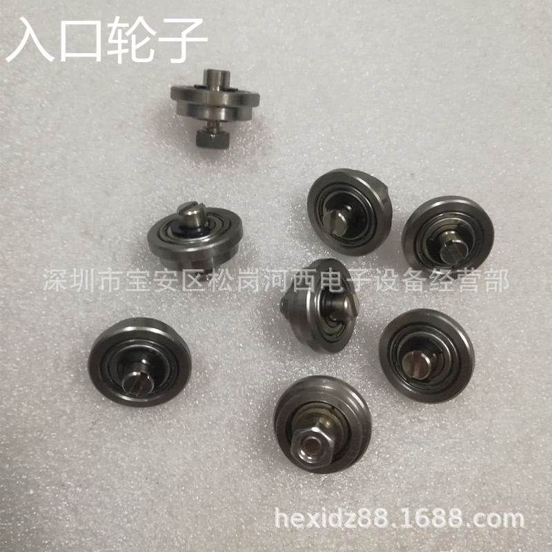 日东波峰入口进板链条托轮导向铁轮子25B链条齿轮不锈钢承托轮金