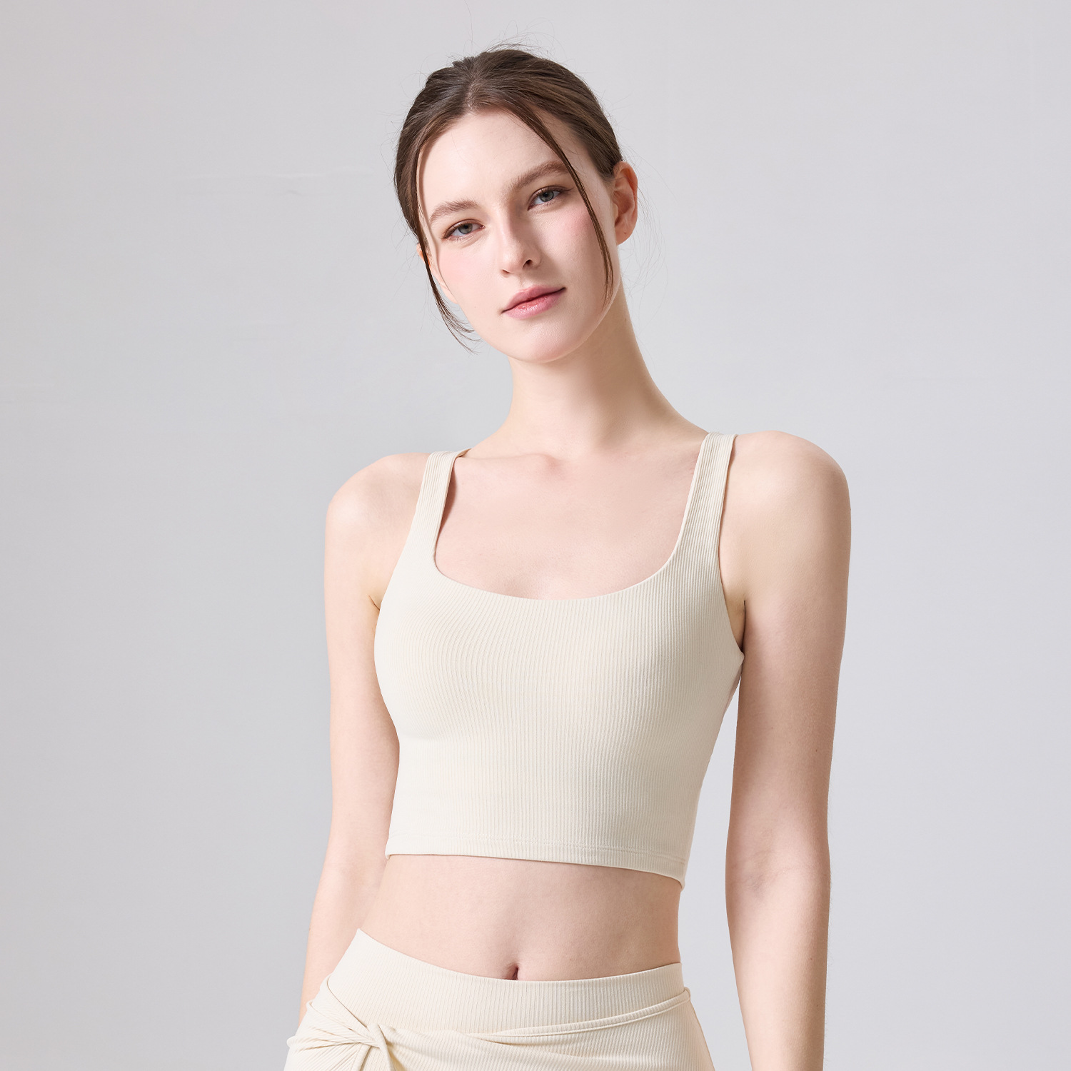 Una sensación desnuda de cintura reducida y adelgazamiento con taza fija integral mariposa hermosa espalda grande espalda abierta se puede usar fuera chaleco de ocio deportivo