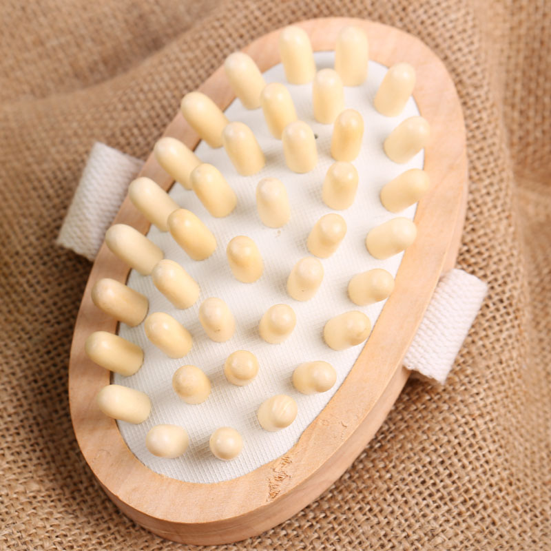 Artifact Discounts Meridian brush Body thigh Arm Massager Wooden brush Five Brush gasbag Massage brush