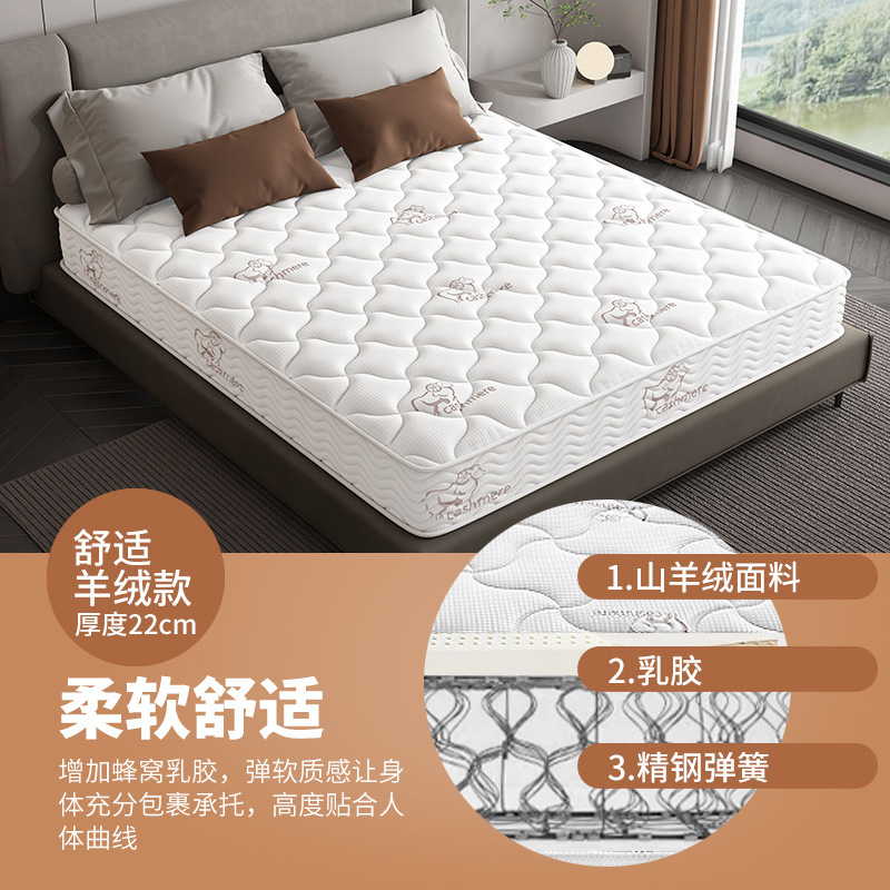 席梦思床垫软硬两用20cm厚1.8米1.5m家用宿舍经济型独立弹簧床垫|undefined
