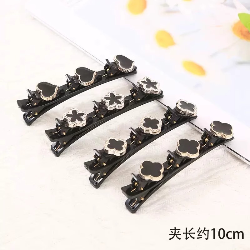 懒人编发神器刘海公主头双层边夹前额发卡侧边夹子碎发夹头饰发饰|undefined