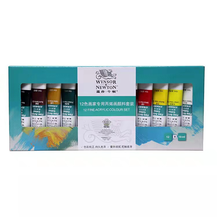 Winsor Newton Artist's 121824 Color Acrylic Wall Painting Hand-Painted Textile Paint Acrylic Painting Set Paint 