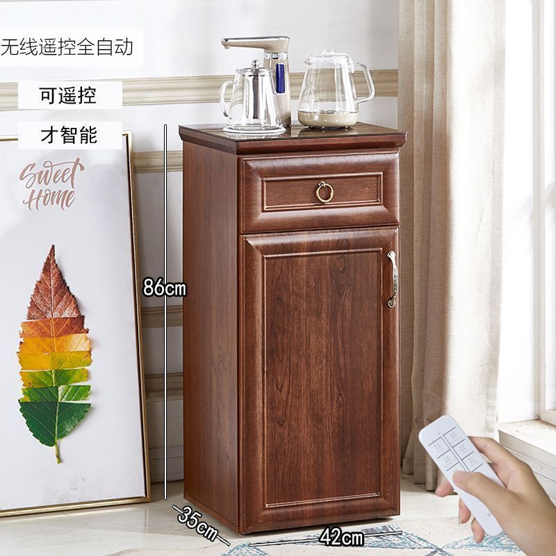 2025 nuevo gabinete de bar de té doméstico de madera china de alta gama totalmente automático dispensador de agua inteligente desinfección gabinete todo en uno