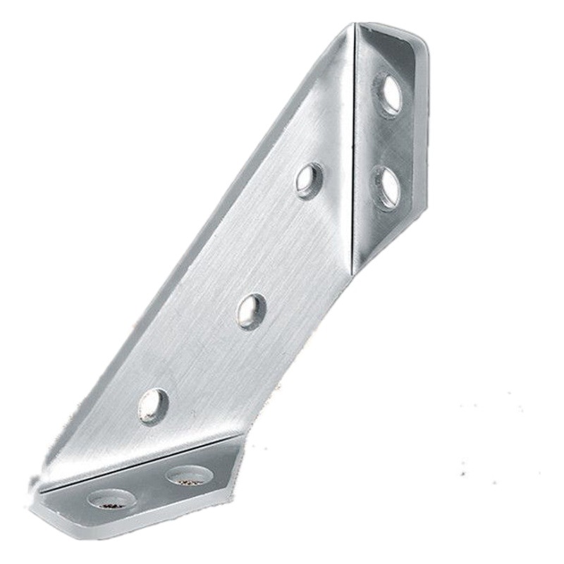Multi-funcional de tres lados de 90 grados fijo de acero inoxidable código de ángulo gabinete colgante soporte de esquina soporte de ángulo de hierro