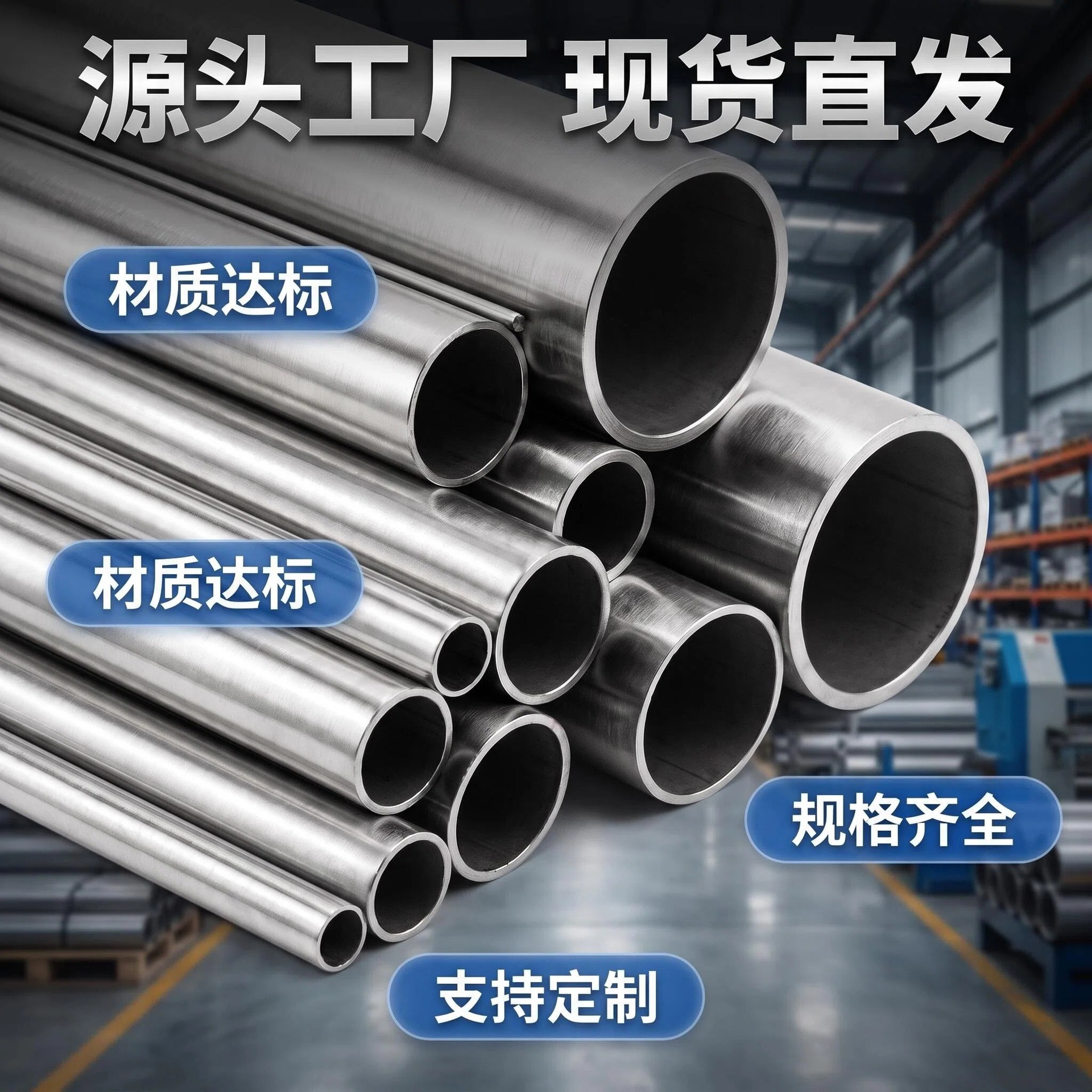 304不锈钢管316不锈钢圆管工业高压输送管道加厚耐腐蚀不锈钢钢管
