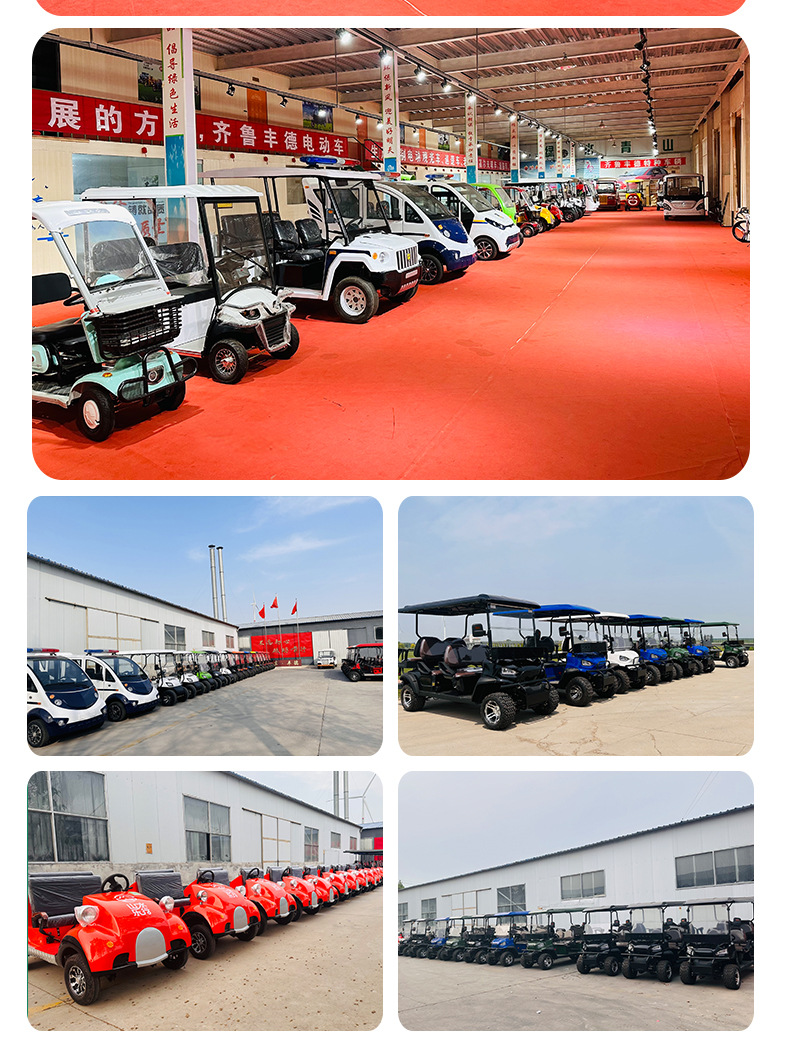 Factory-Made Electric Four-Wheel Sightseeing Cars, Classic Cars, Golf Carts, Four-Seater and Six-Seater Battery Cars, Exclusively for Cross-Border Sales
