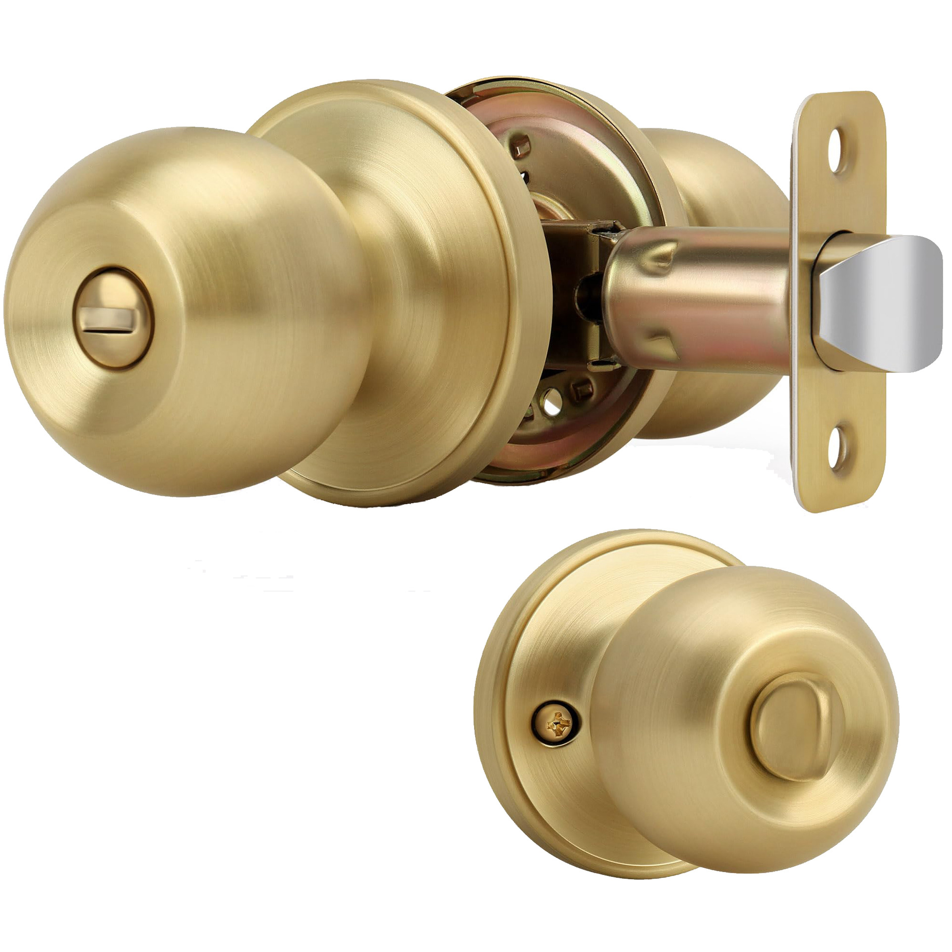 욕실 기능 사금 금 개인 정보 보호/욕실/침실 새틴 황동