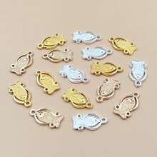 DIY手工材料 饰品配件 合金吊坠多孔连接片 手链包包配件饰品