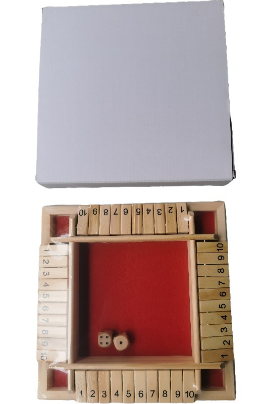 Juego de mesa de cartas con doble cara digital transfronterizo, juego de mesa para padres e hijos, juego de beber para fiestas con barra de madera, juguete para juegos de apuestas.