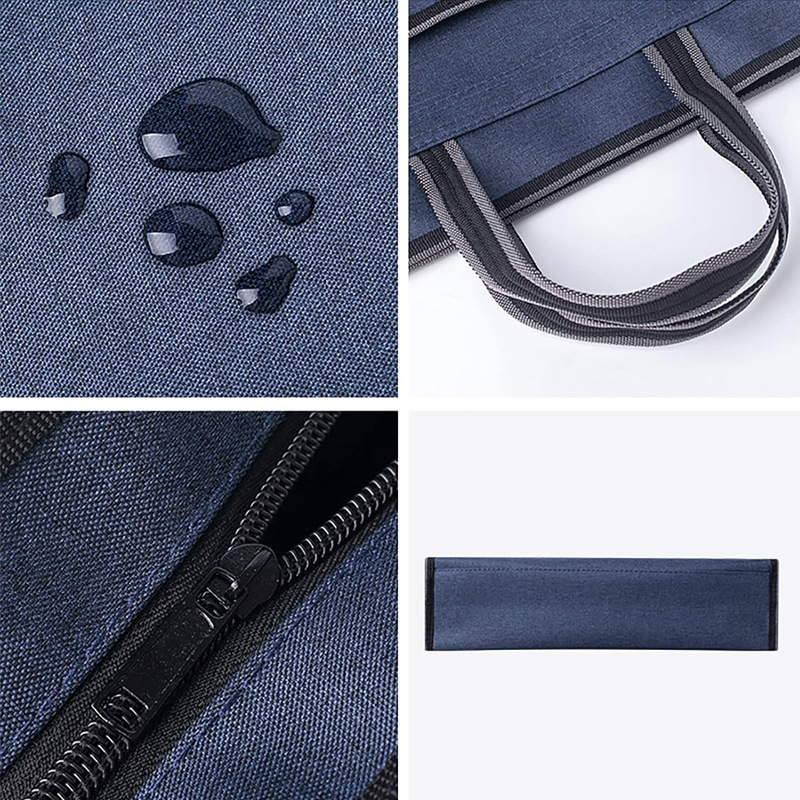 Belt bag with zipper for folders