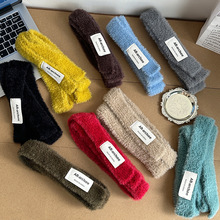 y2k系列~毛绒小众设计长条窄版围巾女新款时尚纯色百搭装饰小围脖