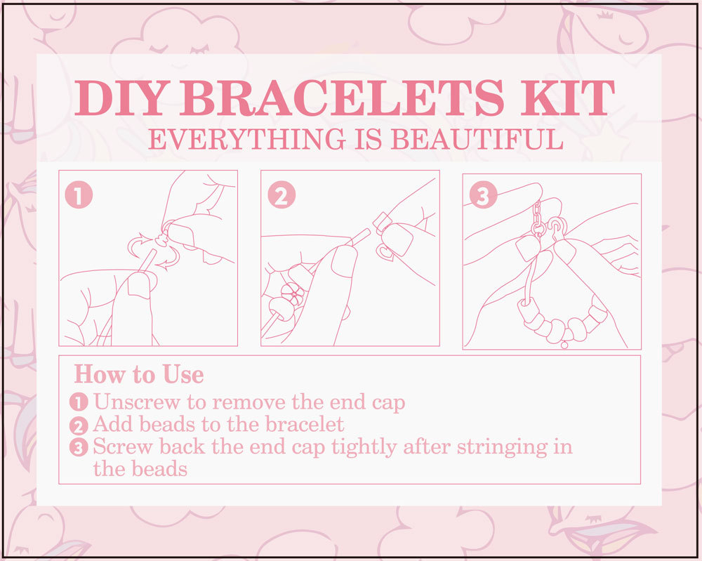 Christmas countdown calendar gift box set DIY beaded bracelet fantasy starry sky bracelet gift_voghion.com