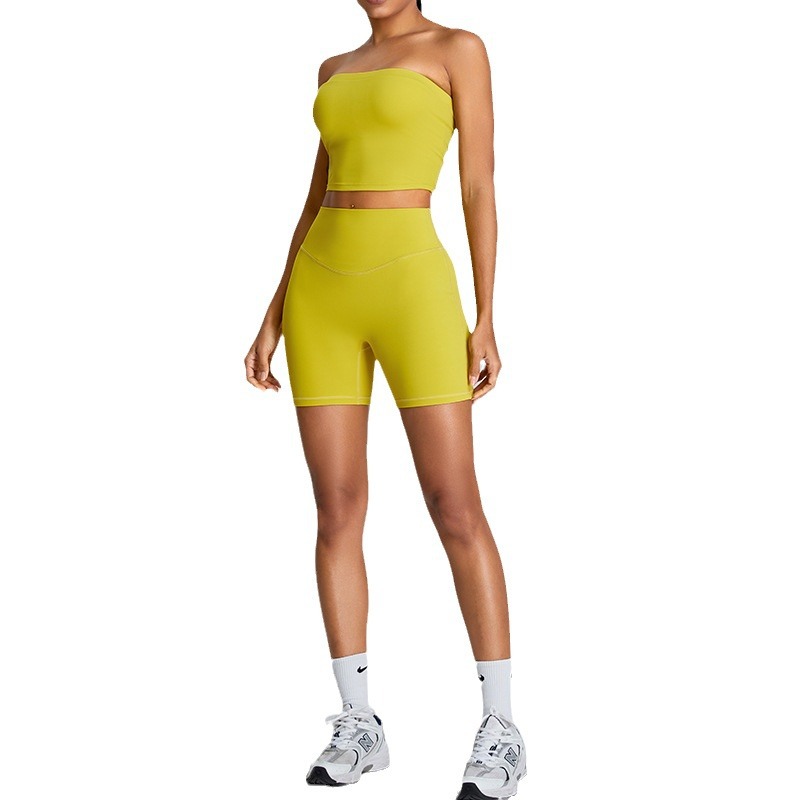 Primavera temprana Dopamina chica color vestir ropa de yoga mujer al aire libre ajustada ropa de ejercicio para correr