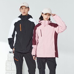 新しい屋外スリーインワン 0.05kg 点セットダウンライナージャケットユニセックススキー肥厚カップル登山スーツ