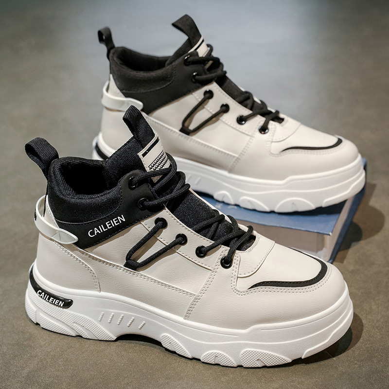 Zapatos masculinos de otoño, nuevas botas Martin de alta gama, tendencias masculinas, ropa de trabajo, zapatos de trabajo antideslizantes, botas cortas de ocio