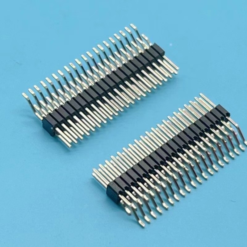 1.27间距排针 卧贴 单双排 厂家生产 可自定规格