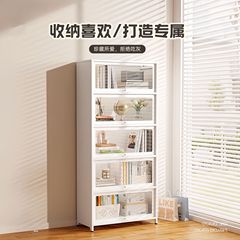 ガラス扉付きスチール製本棚、子供用本棚、家庭用リビング収納キャビネット、防塵ディスプレイキャビネット、鉄製収納ラック