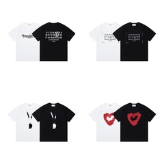 メゾン マルジェラ 24SS マルジェラ MM6 デジタル柄 ラウンドネック 男女兼用 トレンド ブランド 半袖 Tシャツ シリーズ