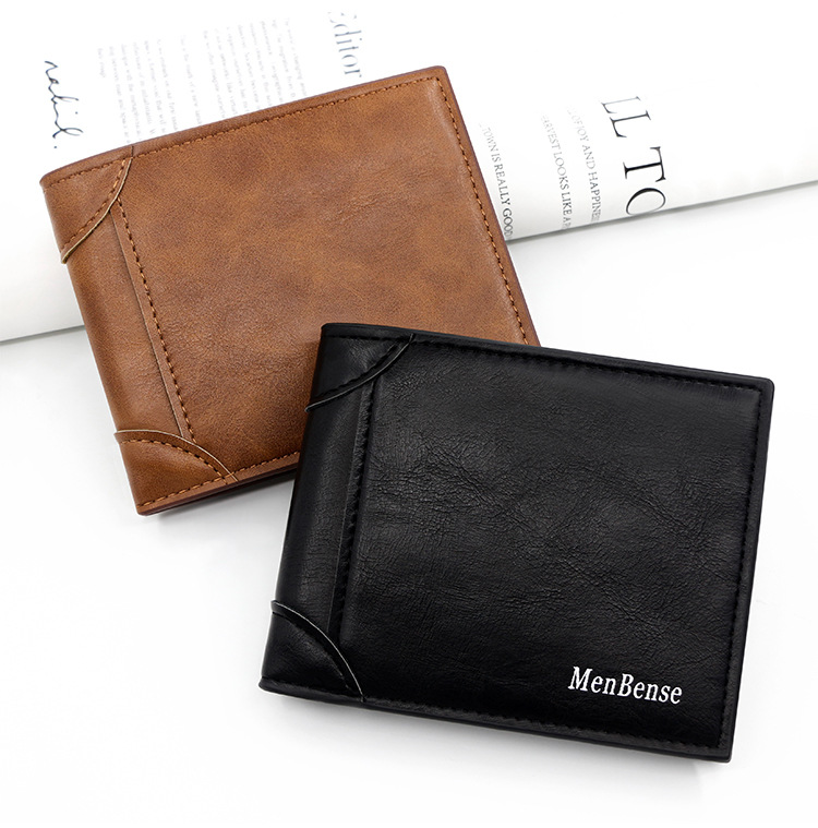 Men's Solid Color Pu Leather Open Wallets display picture 1