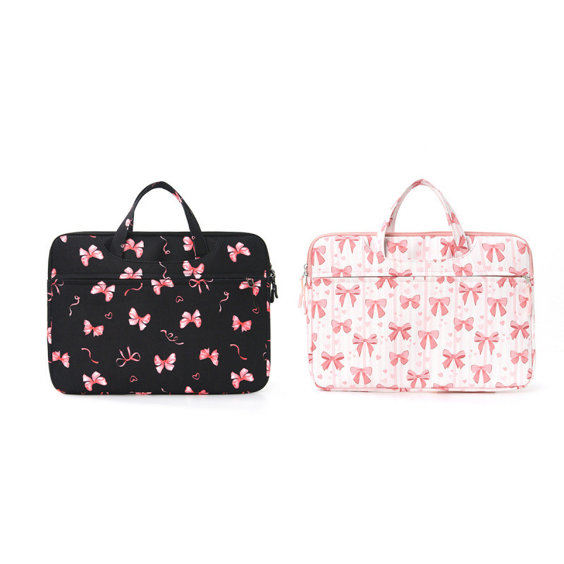Cross-Border Niche Bow Portable Laptop Bag Portable Inner Bag Large Capacity Laptop Bag Cross-Border Niche Bow Portable Laptop Bag Portable Inner Bag Large Capacity Laptop Bag