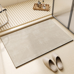 Wabi-sabi style bathroom absorbent mat bathroom door diatom mud floor mat quick-drying wear-resistant bathroom non-slip mat