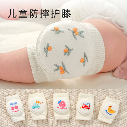 Children's knee pads, baby learning to crawl protective sponge, summer thin baby sports mesh protective gear, anti-fall, elbow pads, breathable