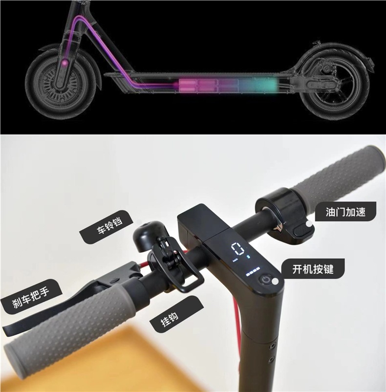 Electric Scooter Folding Electric Station Riding Mini Two-Wheeled Mobility Adult Lightweight Portable Small Work Electric Scooter