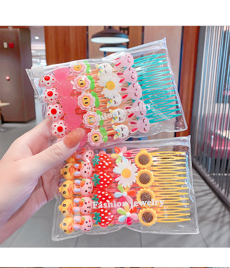 Simple Children's Candy Color Flower Hairpin Set Wholesale Nihaojewelry display picture 9