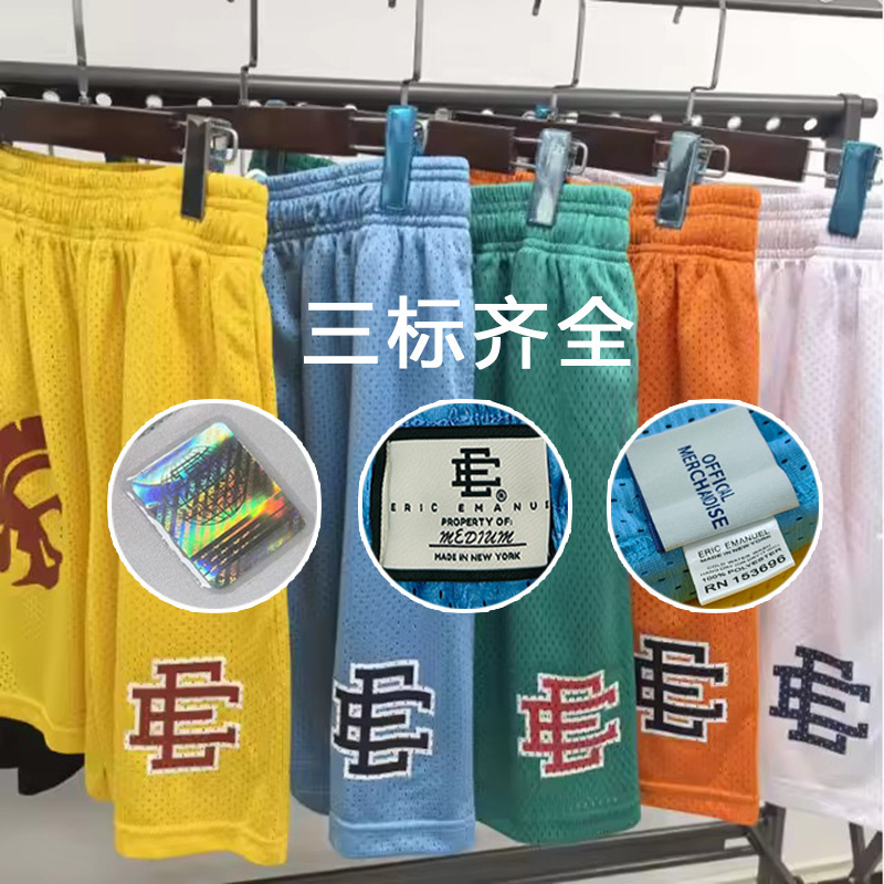 Original Foreign Trade Version Anti-Counterfeiting Label Original Packaging Ee Basketball Shorts Mesh Quick-Dry American-Style Sports Shorts Eric Emanue Original Foreign Trade Version Anti-Counterfeiting Label Original Packaging Ee Basketball Shorts Mesh Quick-Dry American-Style Sports Shorts Eric Emanue