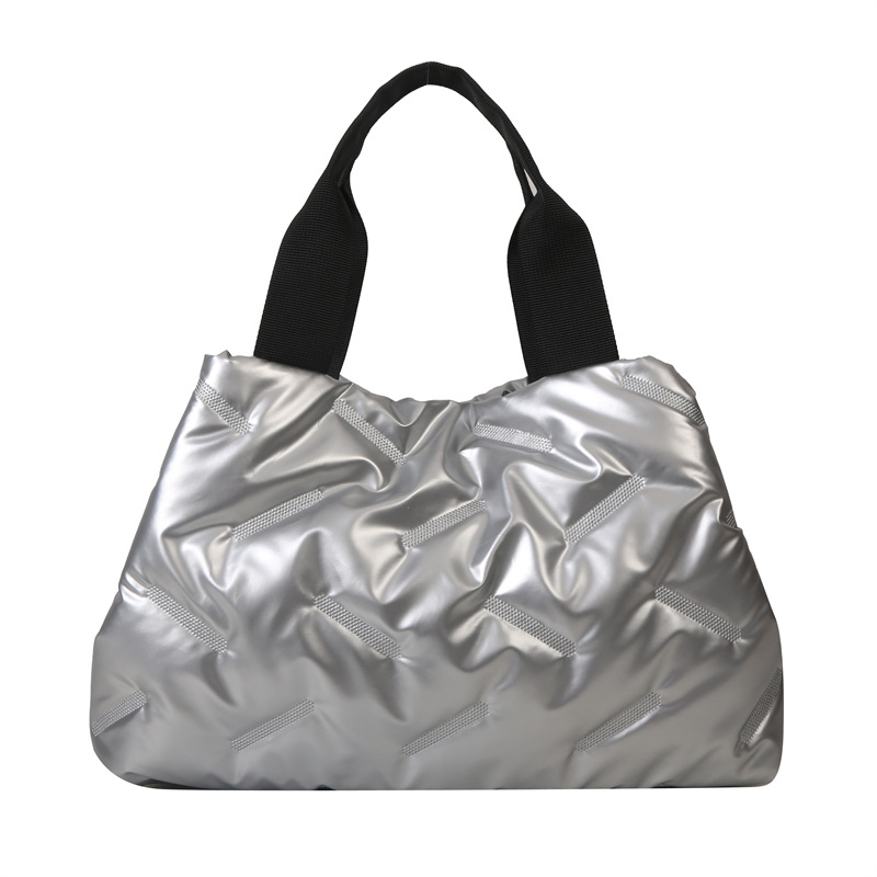 Versatile Women's Shoulder Bag And Handheld Tote In Cotton Fabric_voghion.com