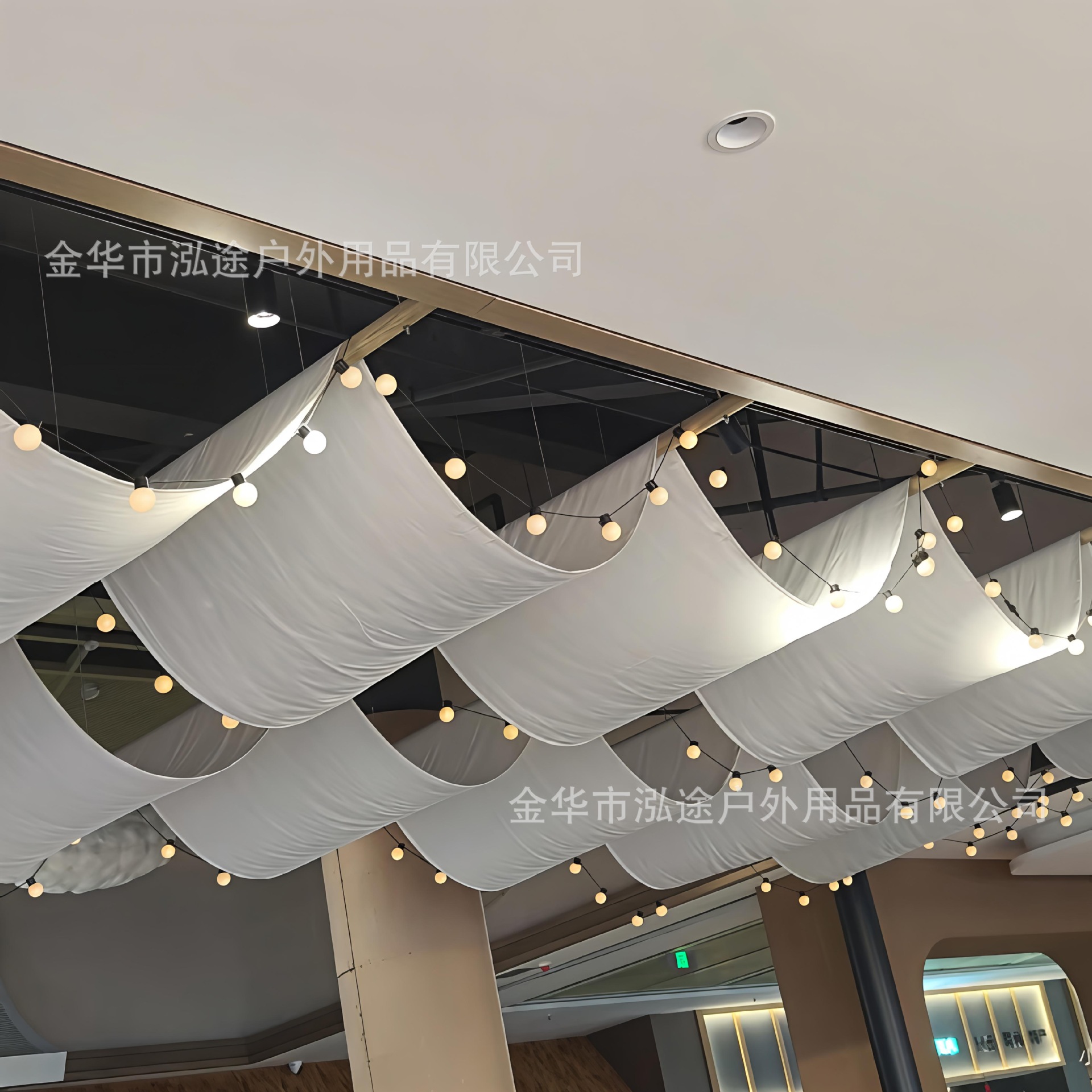 Indoor Canopy Camping Trendy Bar Tavern Café Long Decorative Fabric Strip Atmosphere Decoration Fabric Strip Background Cloth