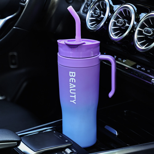 Cup minimalist portable for men and women, specialized water cup large capacity sports plastic cup straw cup bottle