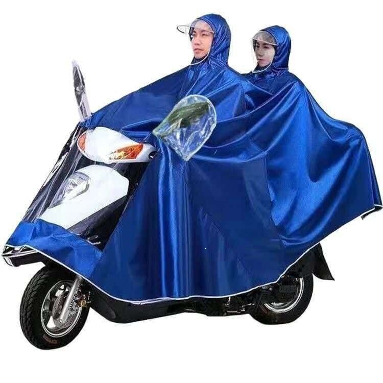 Electric scooter rain poncho, electric bicycle raincoat, Oxford cloth, thickened and enlarged, unisex, for single or double riders, adult size