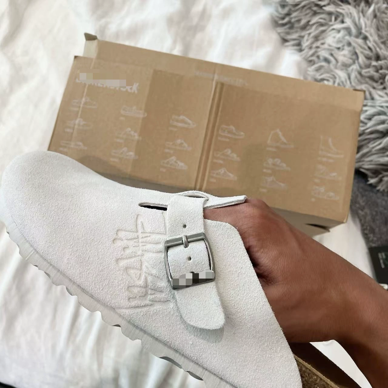 Кроссовки Birkenstock Signature Edition 2025 года, коллаборация, для пар, с закрытым носком, полуботинки без застежек, на пробковой подошве, повседневные, цвет BK, со скрытым увеличением роста