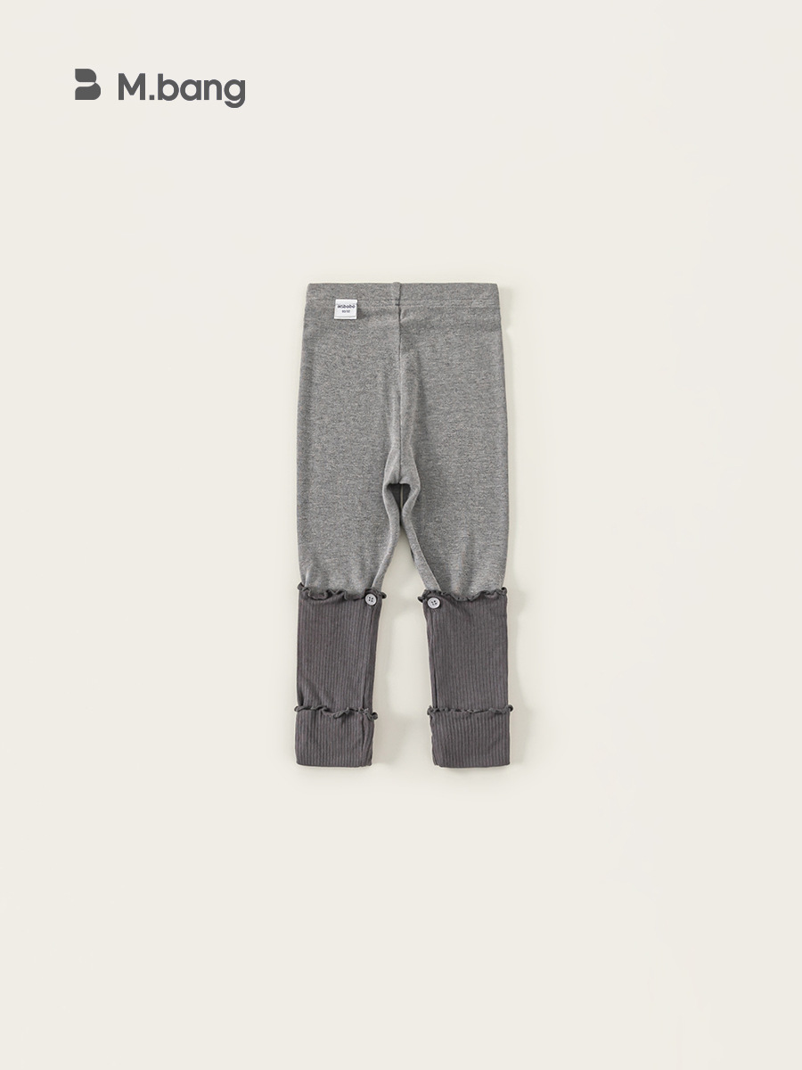 Youbao ropa para niños pantalones para niños primavera y verano nuevos productos pantalones de apilamiento de encaje pantalones para niñas leggings con costuras de estilo occidental