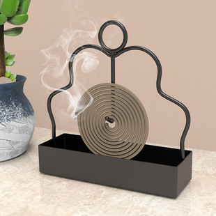 New Wrought Iron Mosquito Coil Holder, Large Creative Household Sandalwood Mosquito Coil Rack, Mosquito Coil Tray Holder, Mosquito Coil Burner Tray Stand