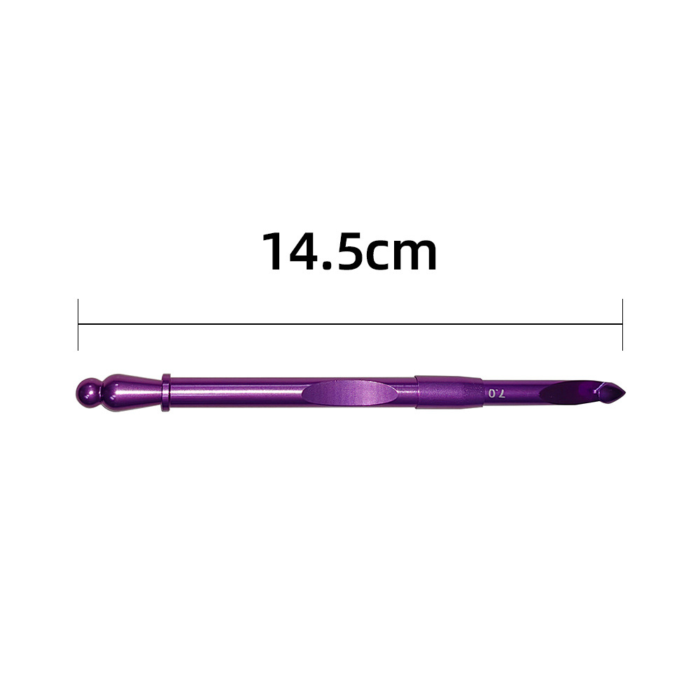 Herramientas de tejido transfronterizas de alúmina desmontable ganchillo de cambio de aguja de ganchillo un conjunto de 8 modelos de gancho conjunto de bolsa PU