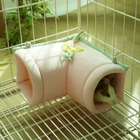 Кролик с прямым углом внутри клетки туннельный гамак Ji Zai Pet Wizai Hомяк полуокружает канал