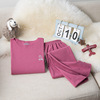 Children's keep warm set suitable for men and women, fleece breathable thermal underwear, suitable for teen