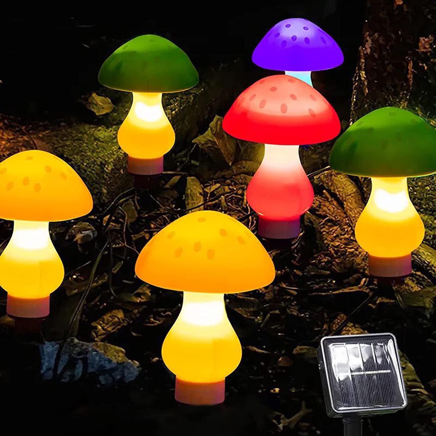 Solar Led Mushroom Light For Garden And Outdoor Decorative Lighting_voghion.com