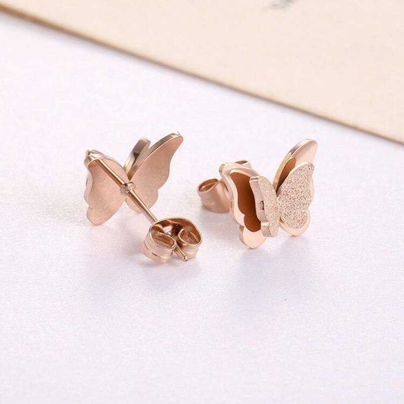 1 Pair Simple Style Butterfly Plating Copper Ear Studs display picture 11